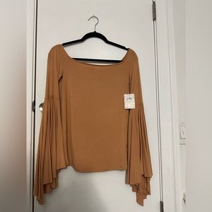 NWT Free People Top with Bell sleeves